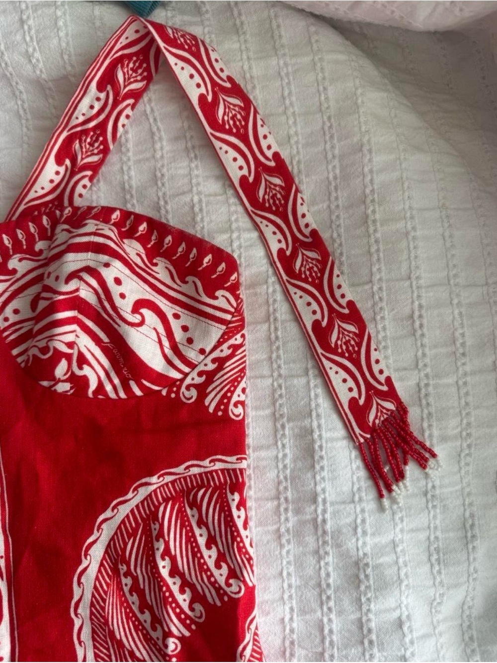 FARM RIO red majestic coconut mini dress size S - Picture 4 of 7